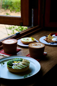 Close-up of food on table