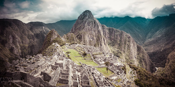 Panoramic view of a mountain range