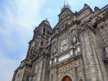 Low angle view of historical building against sky