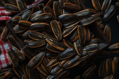 Full frame shot of sun flower seeds 