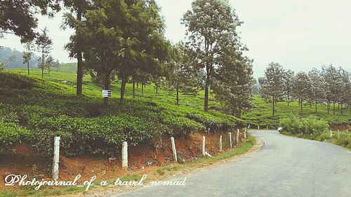 Road passing through landscape