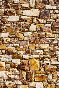 Full frame shot of stone wall