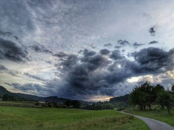 Scenic view of landscape against sky