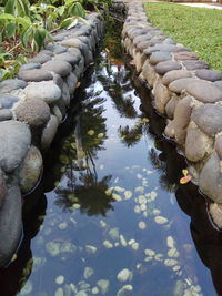 High angle view of water