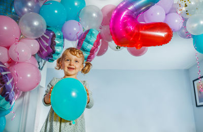 Close-up of balloons