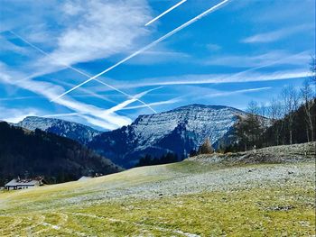 Scenic view of landscape against sky