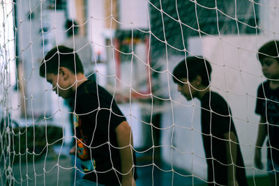 Children in soccer match