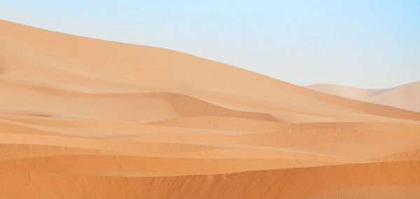Scenic view of desert against sky