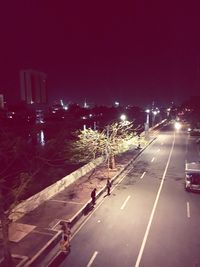 Road at night