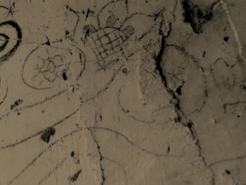 Full frame shot of cracked surface