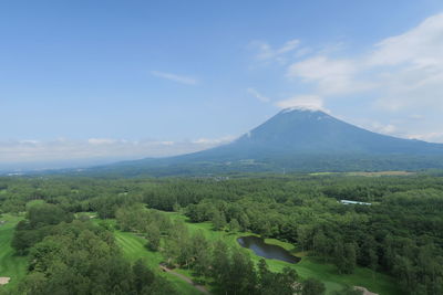 Scenic view of landscape against sky