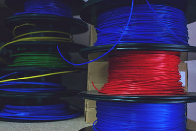 3d printing material, abs filament, pla polylactic acid, pva filament. 