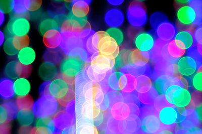 Defocused image of lights at night