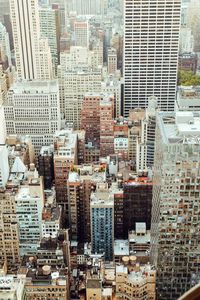 Aerial view of buildings in city