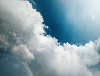 Low angle view of cloudy sky