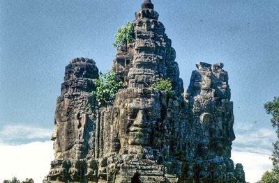 Low angle view of old ruin