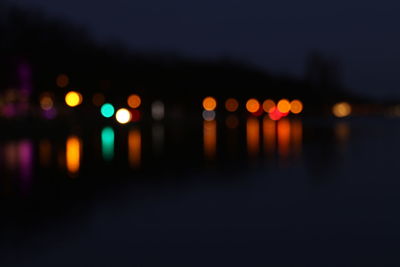 Defocused lights at night