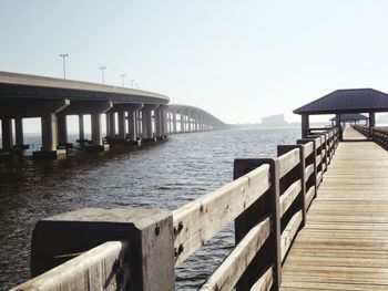 Pier in sea