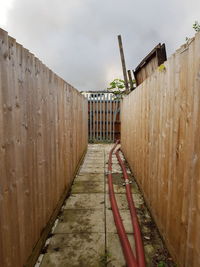 Boardwalk against sky