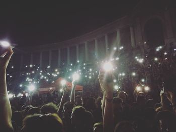 Crowd at music concert