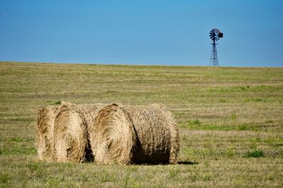 Three hay bales 