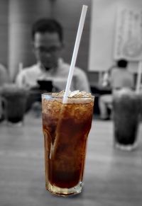 Close-up of drink in glass
