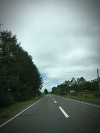 Road passing through country road