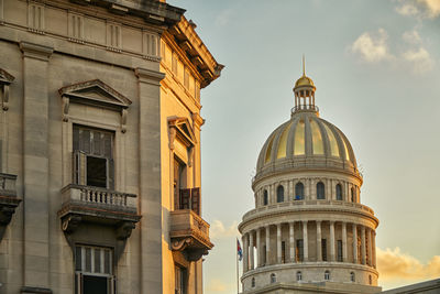 Low angle view of building against sky