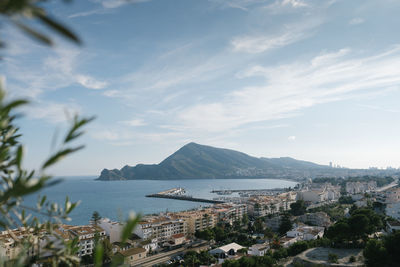 Views of the bay of altea from a viewpoint