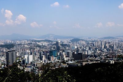 Cityscape against sky