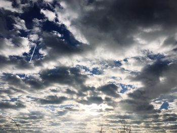 Low angle view of clouds in sky