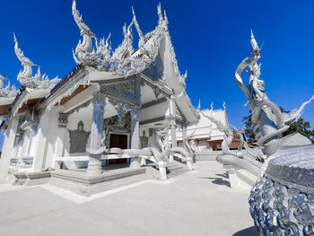 Low angle view of temple against clear sky