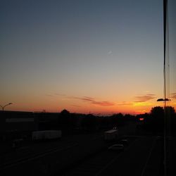 View of sky at sunset