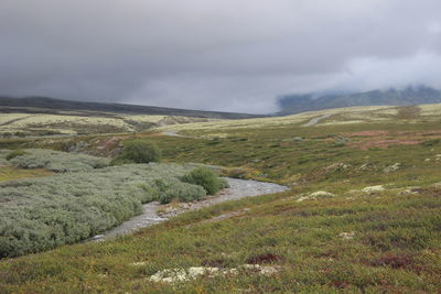 Scenic view of landscape against sky