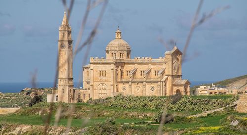 Low angle view of historical building against sky