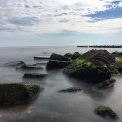 Scenic view of sea against sky