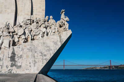 Statue of liberty against blue sky