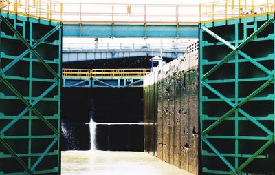 View of door of building