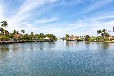 Scenic view of river against sky