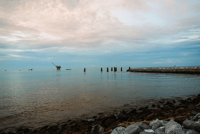 Scenic view of sea against sky