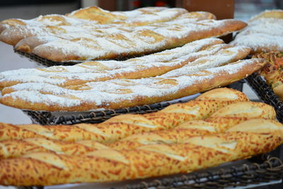 Close-up of bread on table