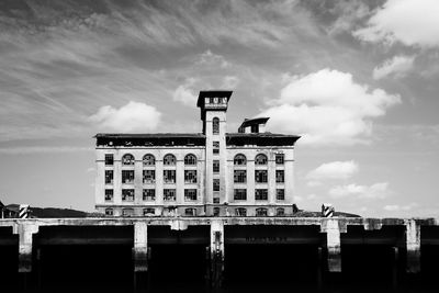 Low angle view of building against sky