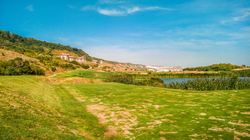 Scenic view of landscape against sky