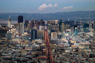 Aerial view of city