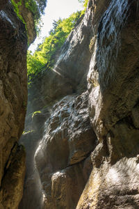 Scenic view of waterfall