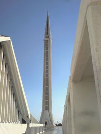 Faisal mosque against clear sky
