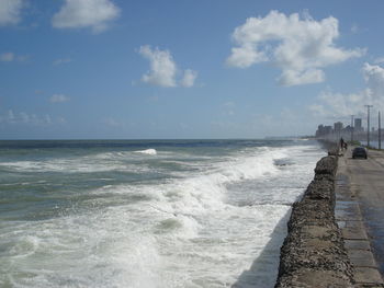 Scenic view of sea against sky