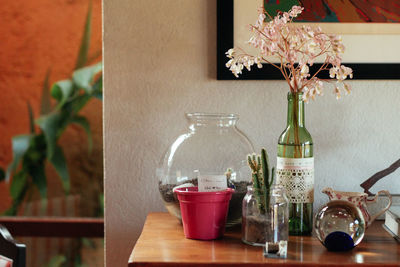 Close-up of plants on table