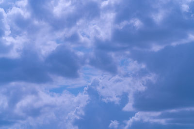 Low angle view of clouds in sky