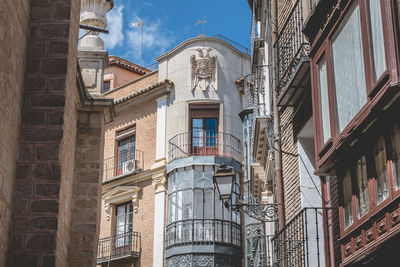 Low angle view of buildings against sky
